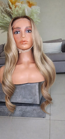  Rooted Pearl Blonde Custom Wig- Long Layers HD Lace Glueless